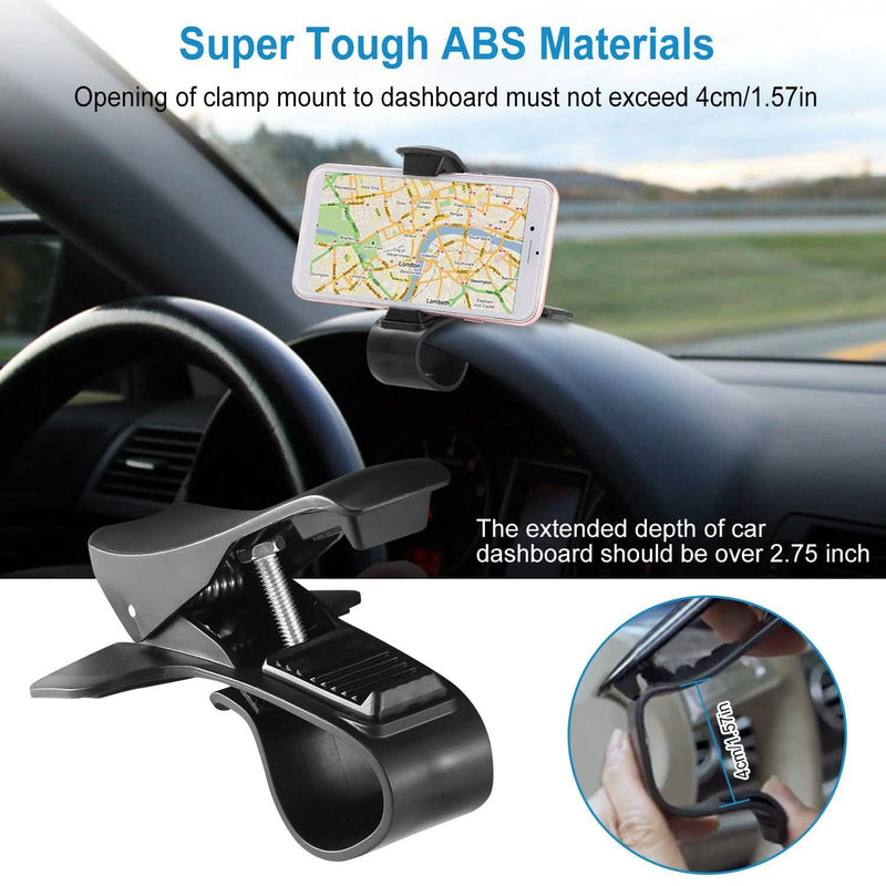 Car Phone Mount Non-Slip Dashboard Phone Holder Automotive - DailySale