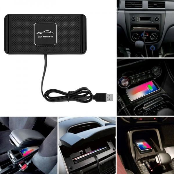 Car QI Wireless Phone Charger Non Slip Pad Mat Fast Charging Automotive - DailySale
