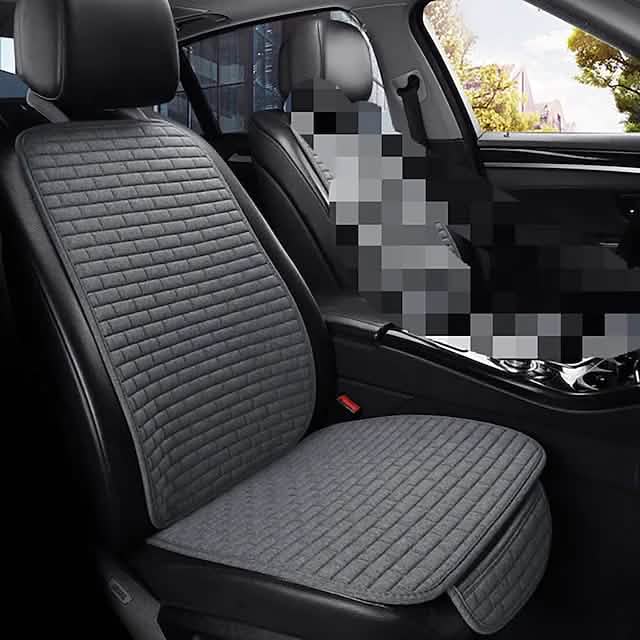 Car Seat Cover Kit Front Flax Seat Automotive Gray - DailySale