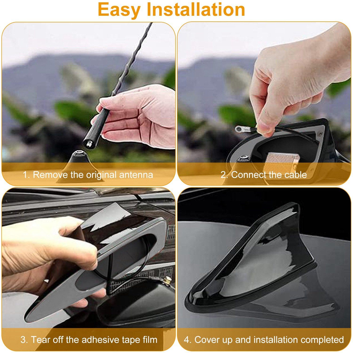 Car Shark Pin Antenna Cover Automotive - DailySale