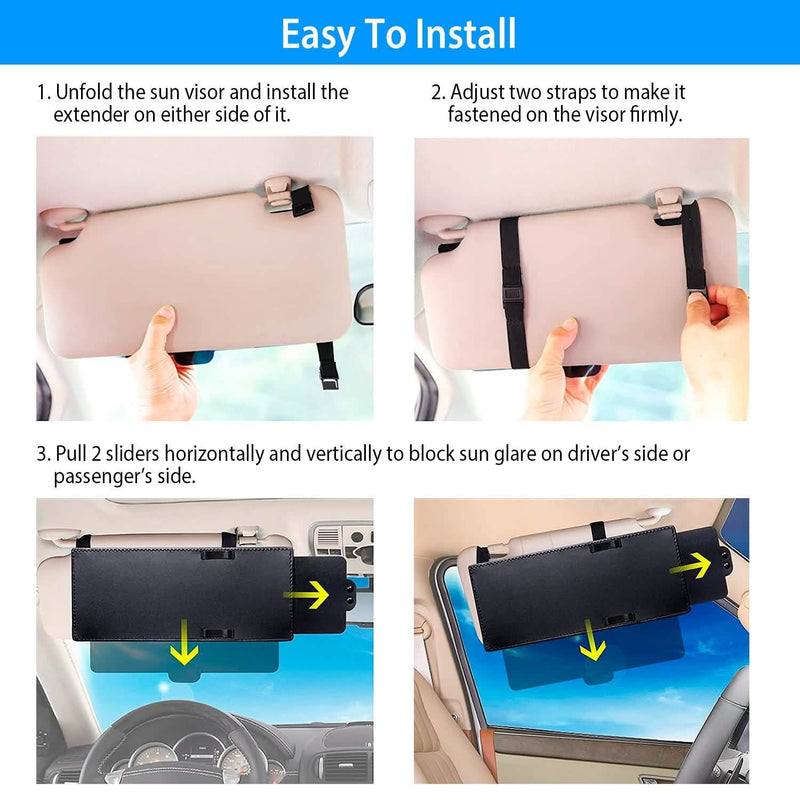 Car Sunshade Sun Visor Extended Automotive - DailySale