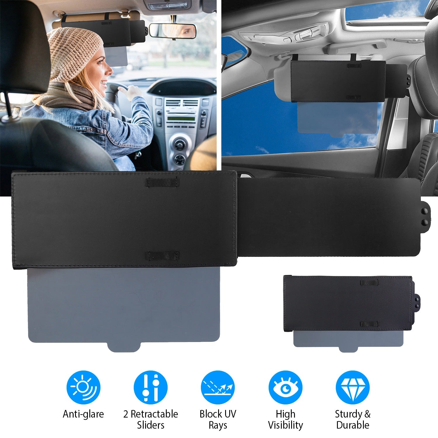 Car Sunshade Sun Visor Extended Automotive - DailySale