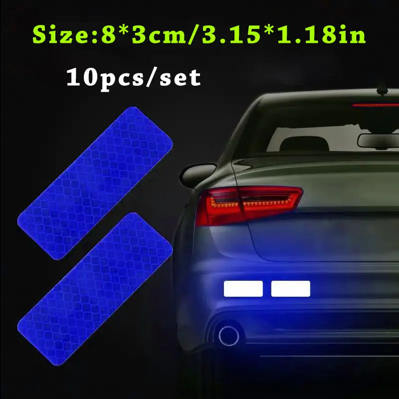 Car Truck Bumper Safety Reflective Warning Strip Stickers Automotive Blue - DailySale