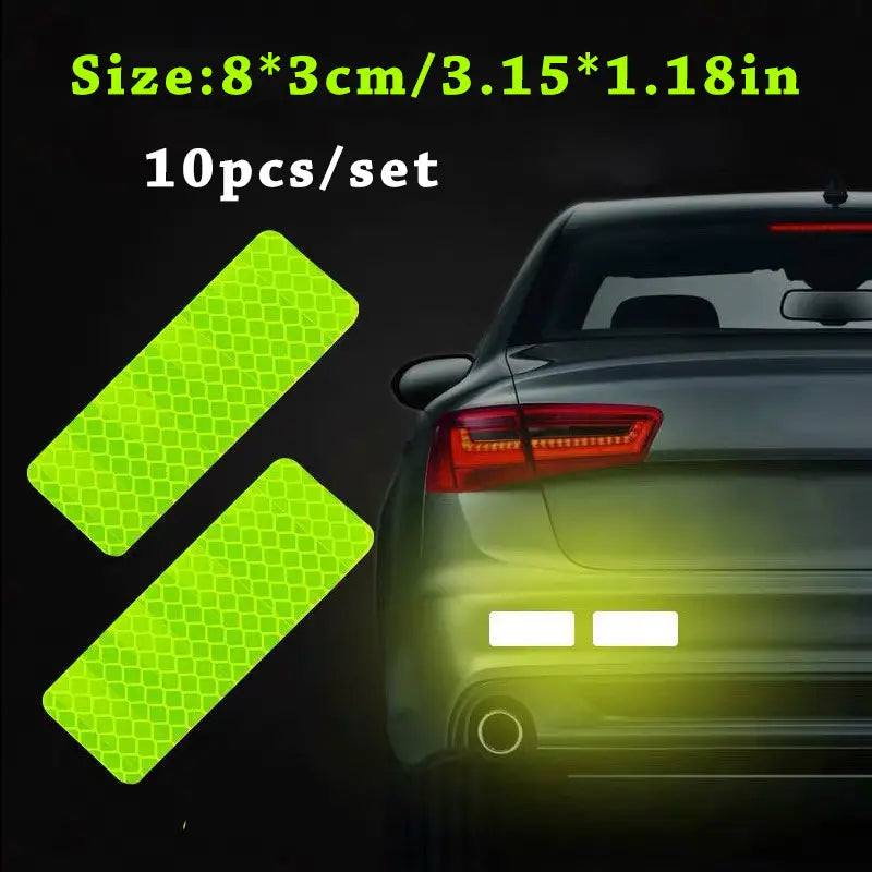 Car Truck Bumper Safety Reflective Warning Strip Stickers Automotive Fluorescent Yellow - DailySale