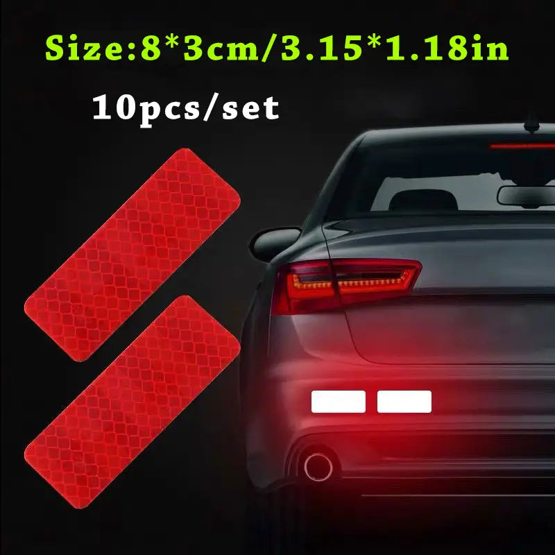 Car Truck Bumper Safety Reflective Warning Strip Stickers Automotive Red - DailySale