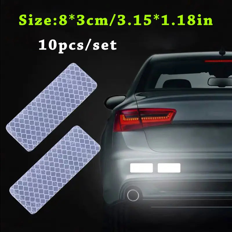 Car Truck Bumper Safety Reflective Warning Strip Stickers Automotive White - DailySale