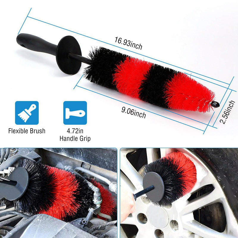 Car Wheel Brush Rims Tire Seat Engine Wash Cleaning Tool Automotive - DailySale