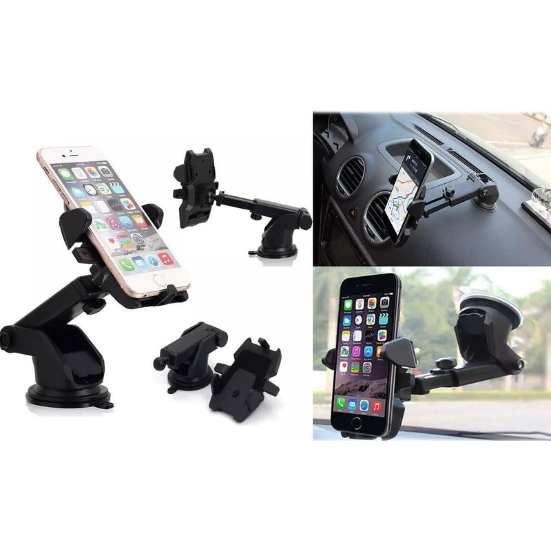 Car Windshield Dash Mount 360 Degree Universal Cell Phone Car Holder Cradle Automotive - DailySale