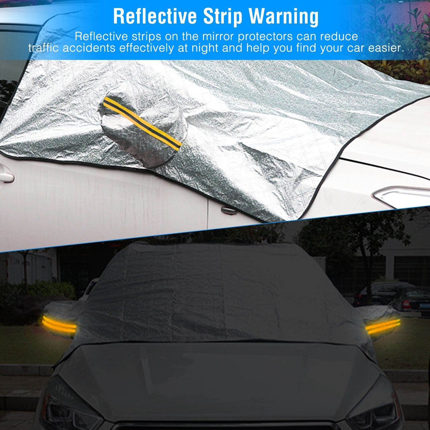 Car Windshield Snow Cover Windproof Magnetic Car Windscreen Cover Automotive - DailySale