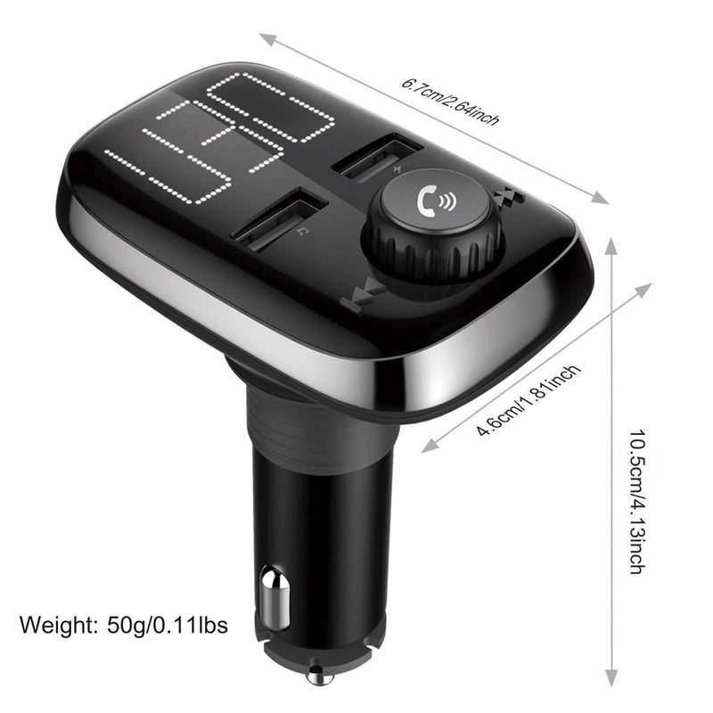 Car Wireless FM Transmitter Dual USB Charger Automotive - DailySale