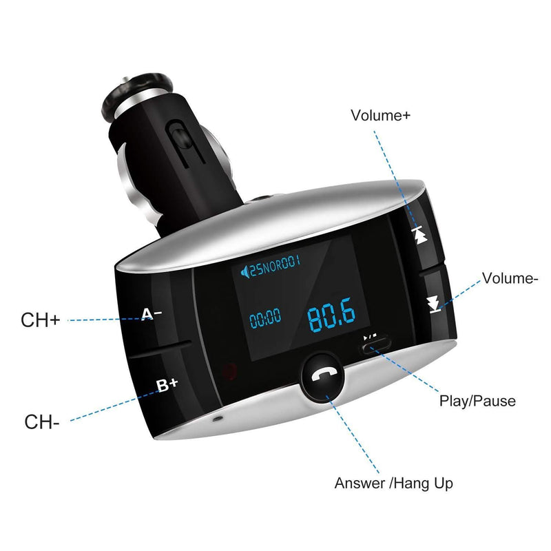 Car Wireless FM Transmitter USB Charger Hands-free Call MP3 Player Automotive - DailySale