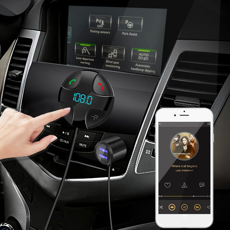 Car Wireless FM Transmitter V4 .2 Car MP3 Player Automotive - DailySale