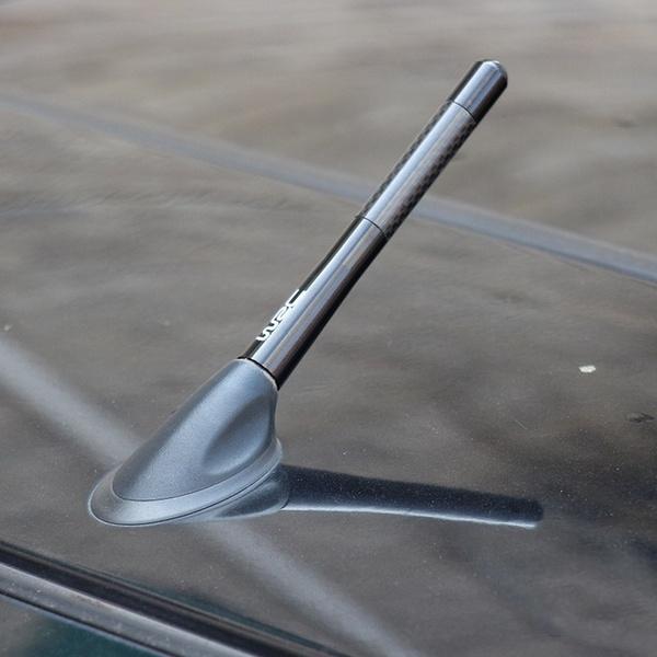 Carbon Fiber Metal Short Modified Radio Antenna Automotive - DailySale