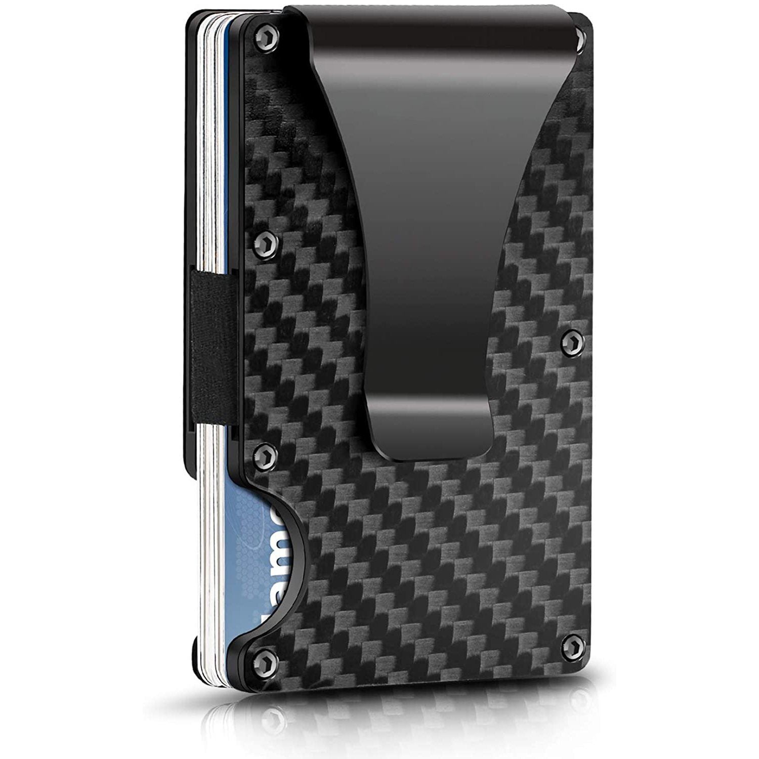 Carbon Fiber Money Clip Wallet with RFID Blocking Bags & Travel - DailySale