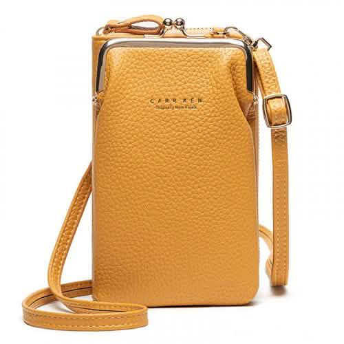 CARR KEN Multi-Function Fashion Girl Purse Women's Shoes & Accessories Yellow - DailySale