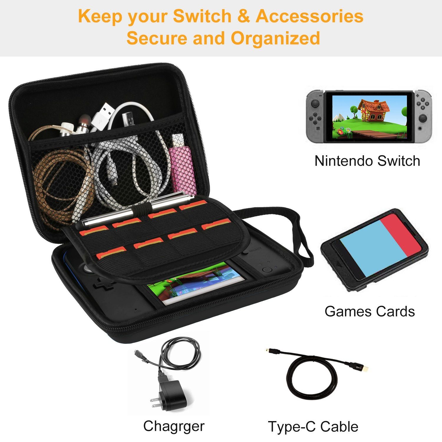 Carrying Case for Nintendo Switch Video Games & Consoles - DailySale