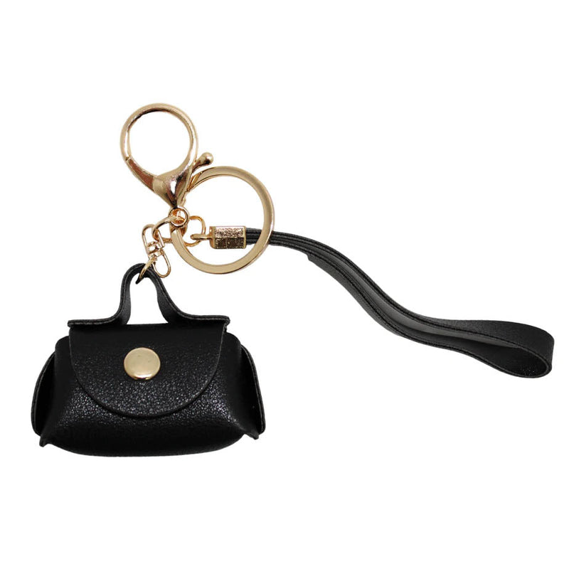 Cartoon Cute Silicone Keychain Women Bag Charm Pendant Key Ring Bags & Travel Black - DailySale
