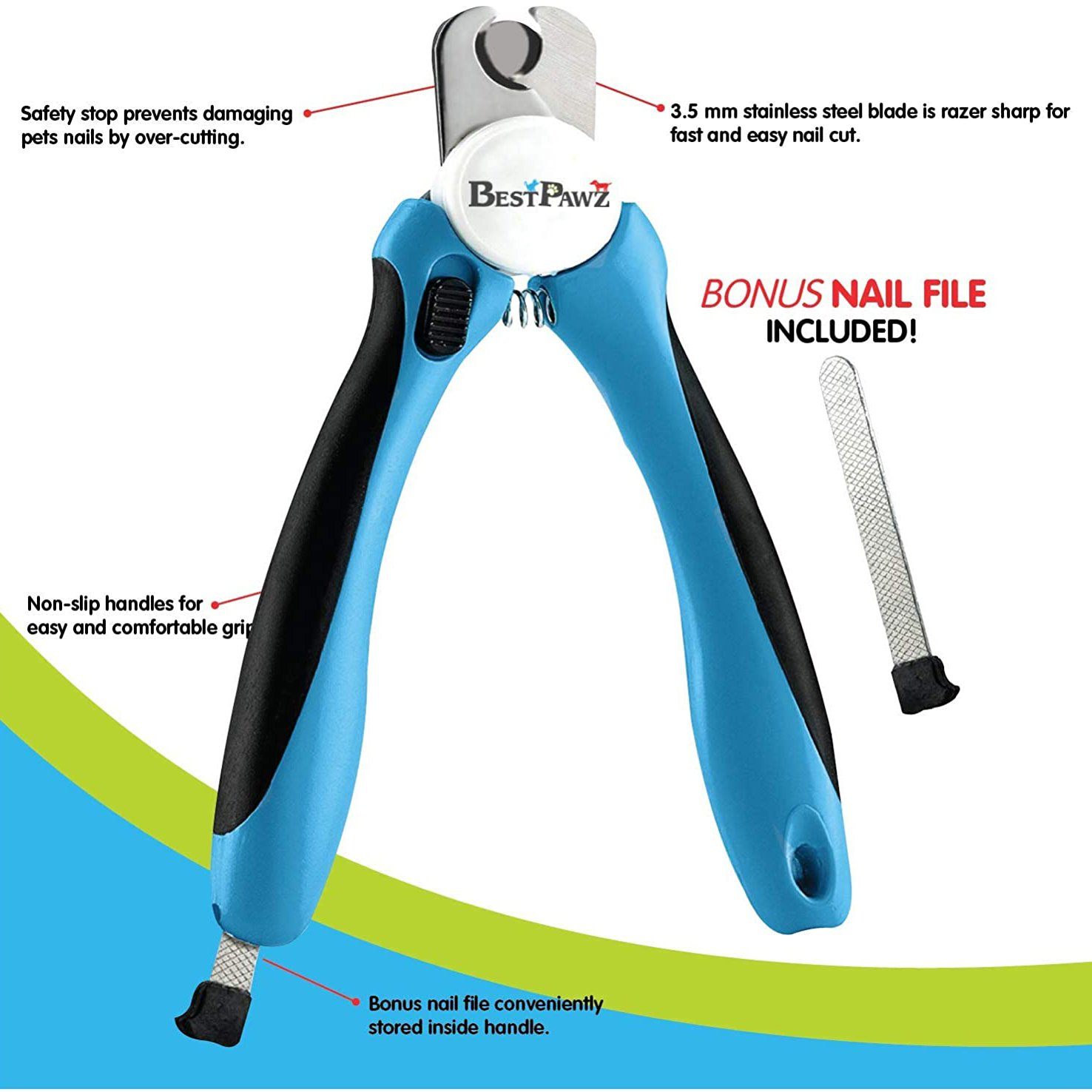 Cat & Dog Nail Clippers & Trimmers with Safety Guards Pet Supplies - DailySale