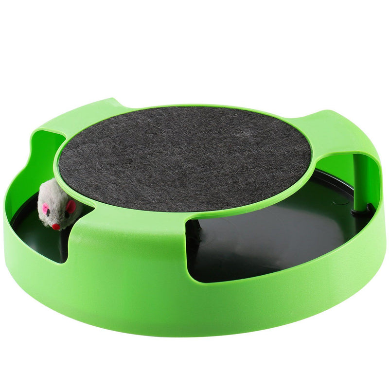 Cat Interactive Scratching Toy with Rotating Running Mouse Pet Supplies - DailySale