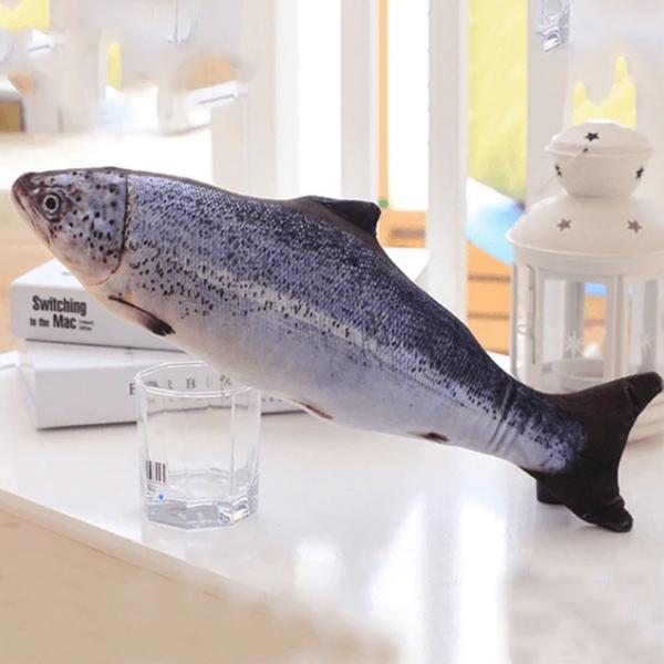 Cat Kicker Fish Toy Salmon - DailySale