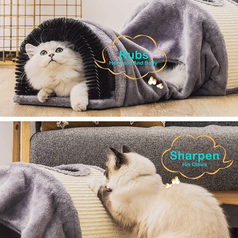 Cat Tunnel Bed Cat House Sisal Grab Bed Pet Supplies - DailySale