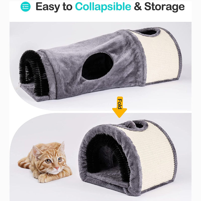 Cat Tunnel Bed Cat House Sisal Grab Bed Pet Supplies - DailySale