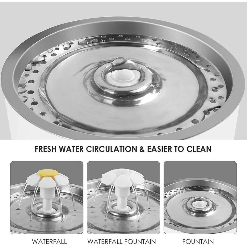 Cat Water Fountain 2.4L Automatic Pet Fountain Pet Supplies - DailySale