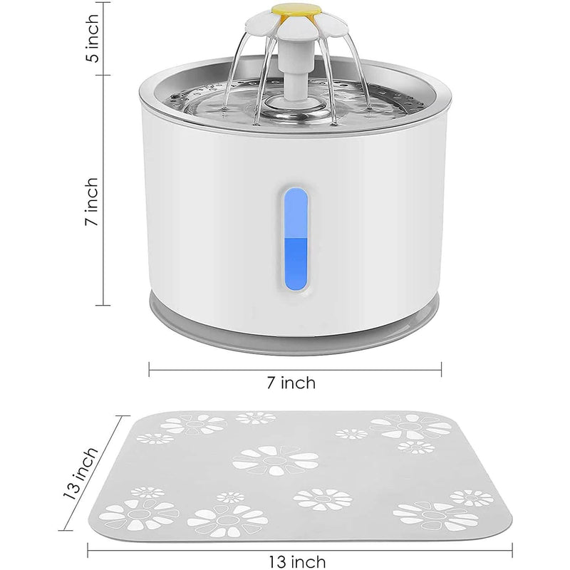 Cat Water Fountain 2.4L Automatic Pet Fountain Pet Supplies - DailySale