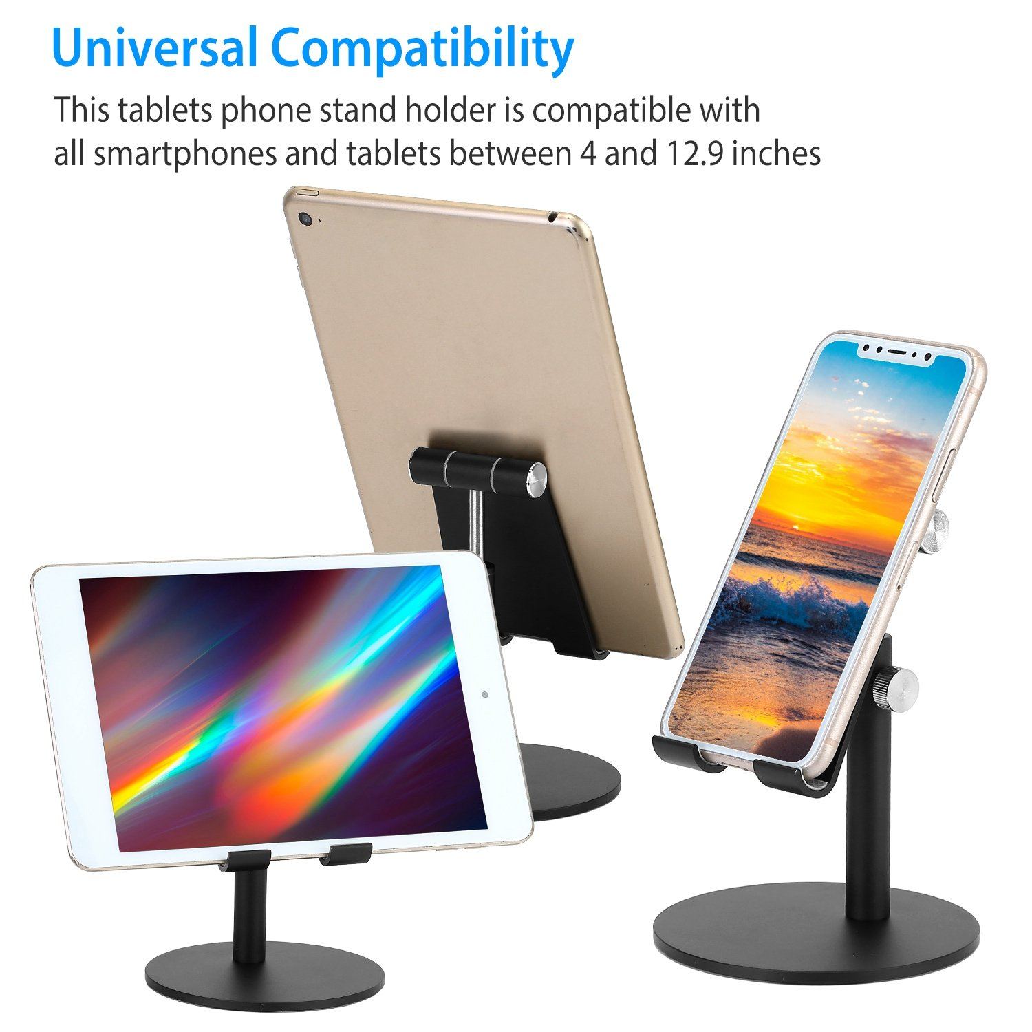 Cellphone Stand Universal No-Slip Aluminum Alloy Thick Case Friendly Mobile Accessories - DailySale