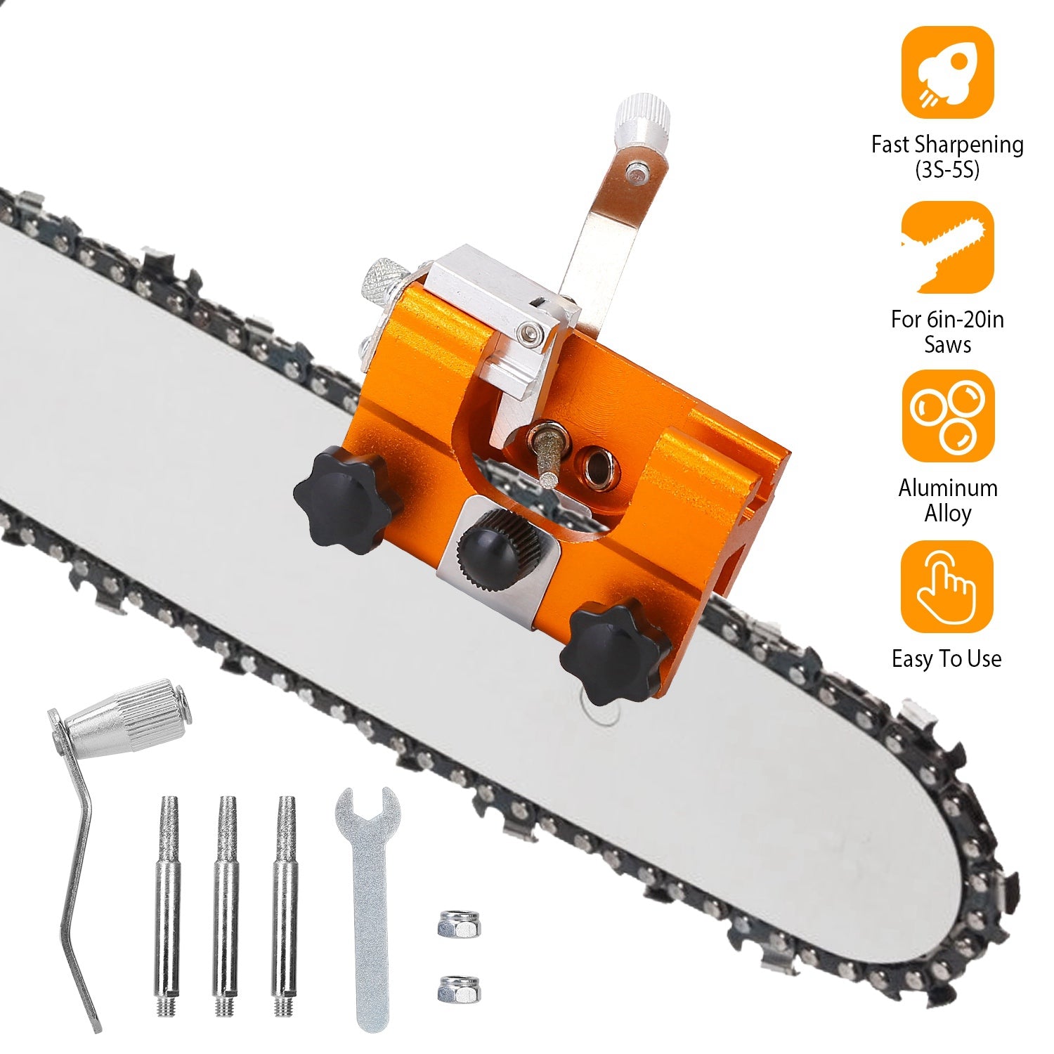 Chainsaw Chain Sharpening Jig Universal Home Improvement - DailySale