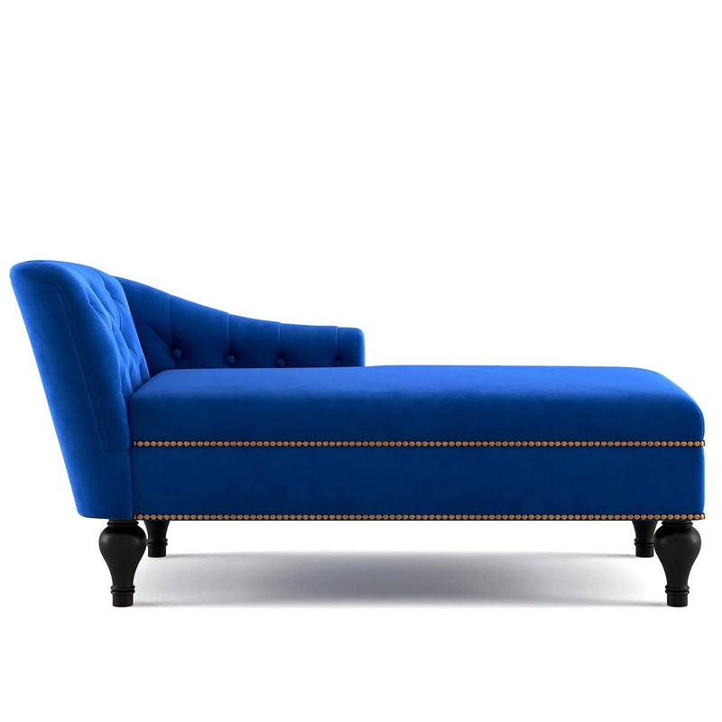 Chaise Lounge Indoor Chair Tufted Fabric, Sleeper Lounge Sofa Furniture & Decor - DailySale