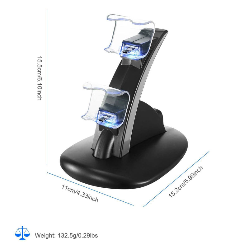 Charging Dock Station Dual Micro USB Stand for PS4 Pro Video Games & Consoles - DailySale