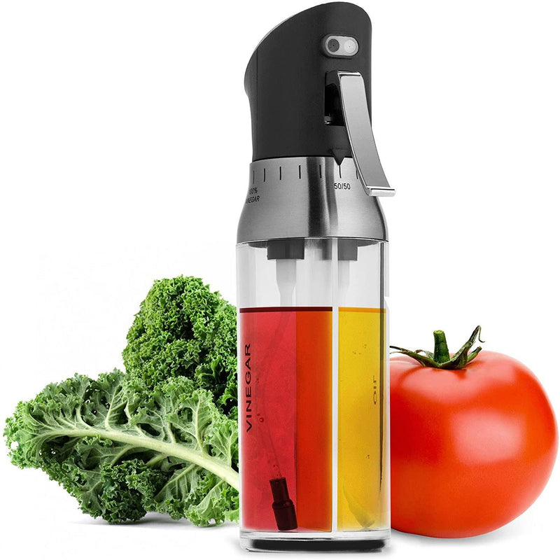 Chef's Star Premium Electric Salt and Pepper Grinder with Olive Oil and Vinegar Misting Sprayer Kitchen Essentials - DailySale