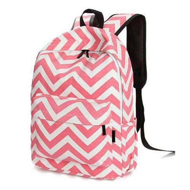Chevron Backpack & School Supply Bundle Bags & Travel Pink - DailySale