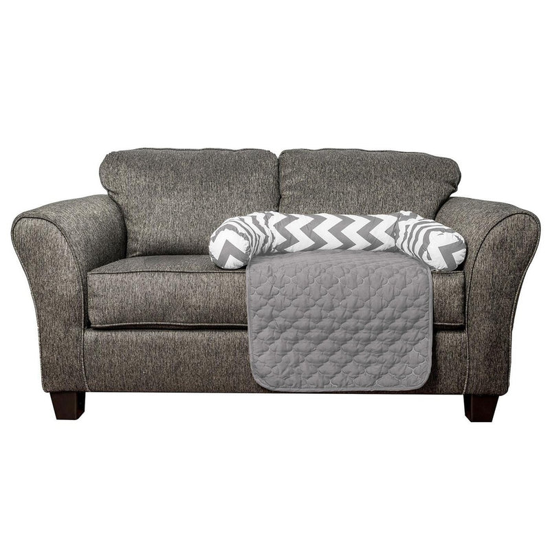 Chevron Reversible Quilted Pet Bed Chair Cover - Assorted Colors and Sizes Pet Supplies Small Gray - DailySale