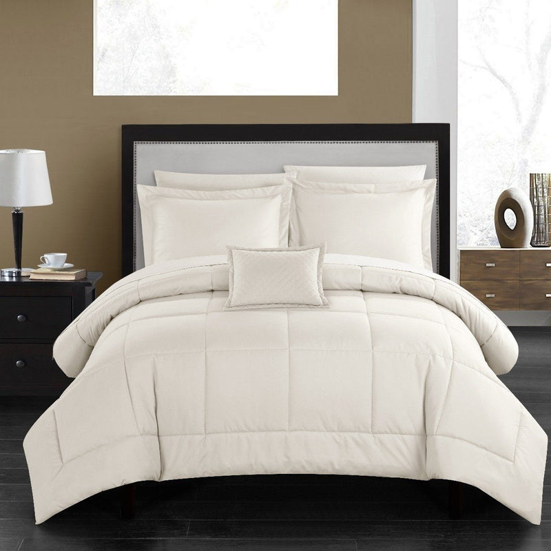Chic Home Jordyn Minimalist Comforter Set Linen & Bedding - DailySale