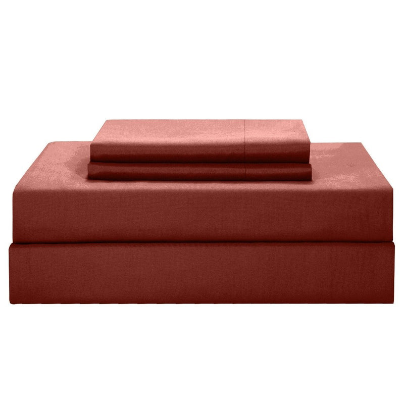 Chic Home Jordyn Minimalist Comforter Set Linen & Bedding King Brick - DailySale