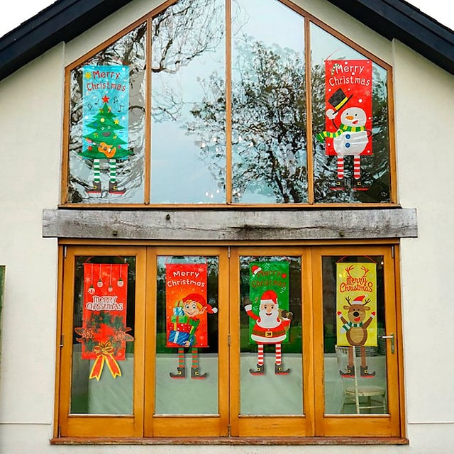 Christmas Door Hanging Flag Decor Holiday Decor & Apparel - DailySale