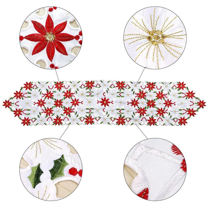 Christmas Embroidered Table Runners Holiday Decor & Apparel - DailySale