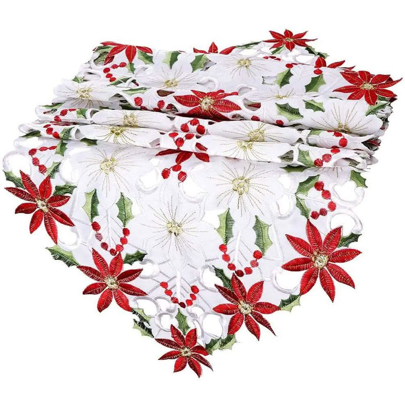 Christmas Embroidered Table Runners Holiday Decor & Apparel - DailySale
