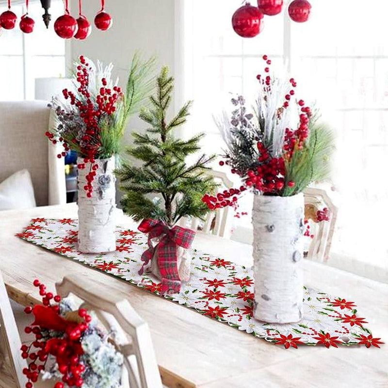 Christmas Embroidered Table Runners Holiday Decor & Apparel - DailySale