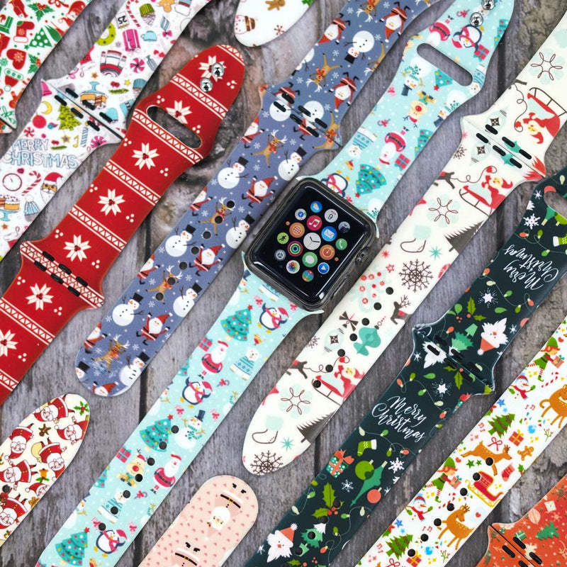 Christmas Silicone Apple Watch Bands - Assorted Styles Mobile Accessories - DailySale