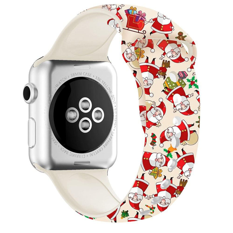 Christmas Silicone Apple Watch Bands - Assorted Styles