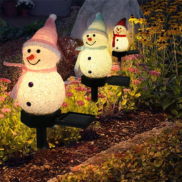 Christmas Snowman Light Solar Holiday Decor & Apparel - DailySale