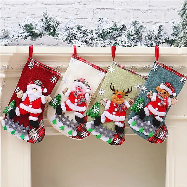Christmas Stocking Gift Bag Holiday Decor & Apparel - DailySale