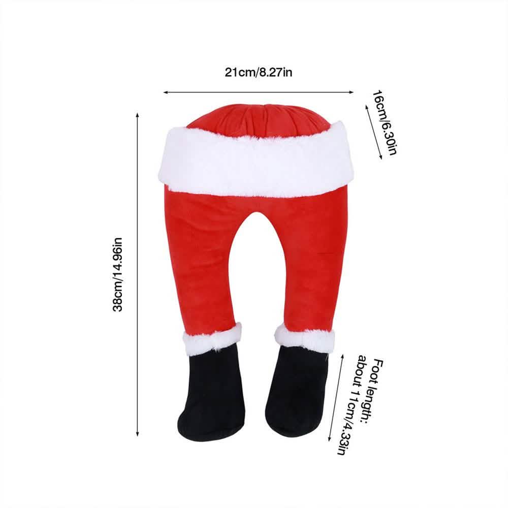 Christmas Tree Kicking Santa Legs Holiday Decor & Apparel - DailySale