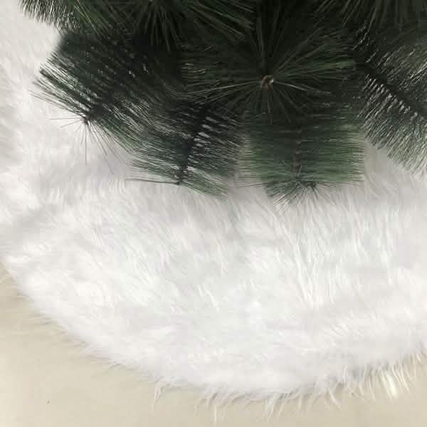 Christmas Tree Skirt Plush Lovely Decorations Holiday Decor & Apparel - DailySale