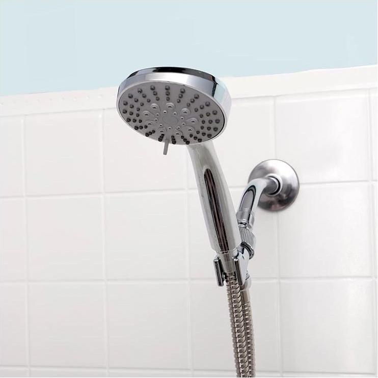 Chrome 5 Function Massaging Shower Head Bath - DailySale