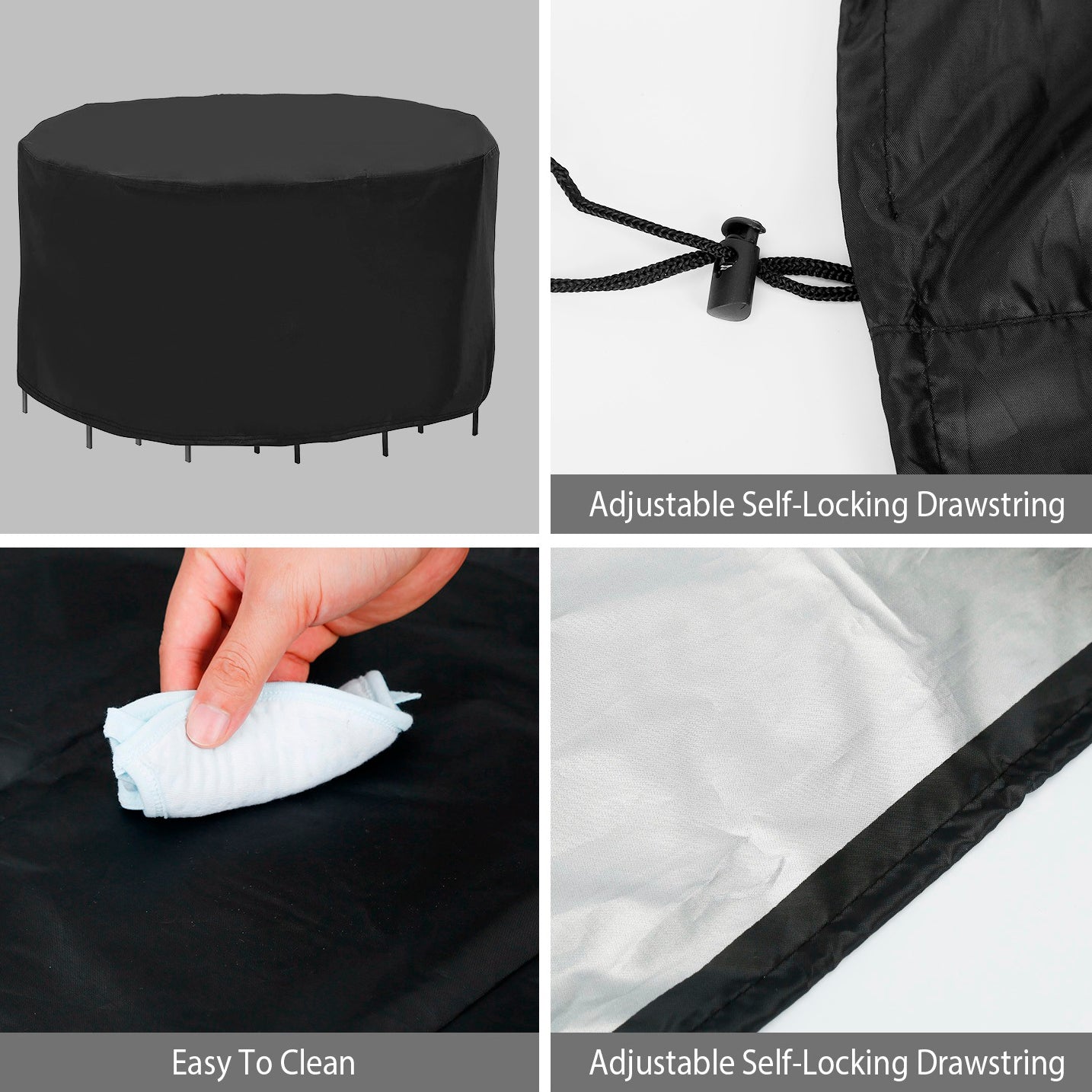 Circular Table Cover Outdoor Furniture Protector Garden & Patio - DailySale