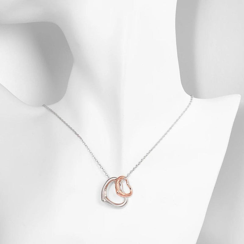 Classic 2 Piece Heart Necklace Necklaces - DailySale